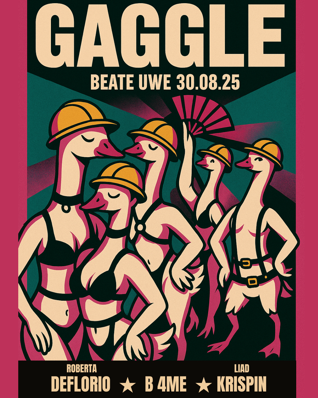 GAGGLE at Beate Uwe — 30 August 2025 poster