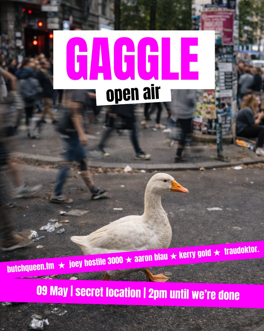 GAGGLE Open Air — 09 May 2026 poster